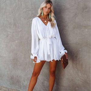 BRAND NEW W TAGS...VICI FOUND LOVE PLEATED ROMPER